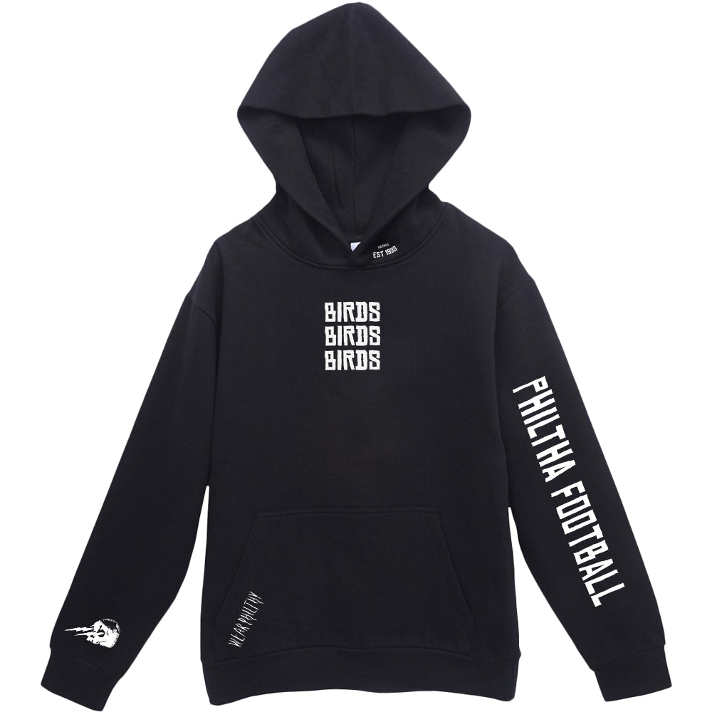 Philadelphia Eagles hoody with kelly green and white eagles logo on the back with Philthy Football