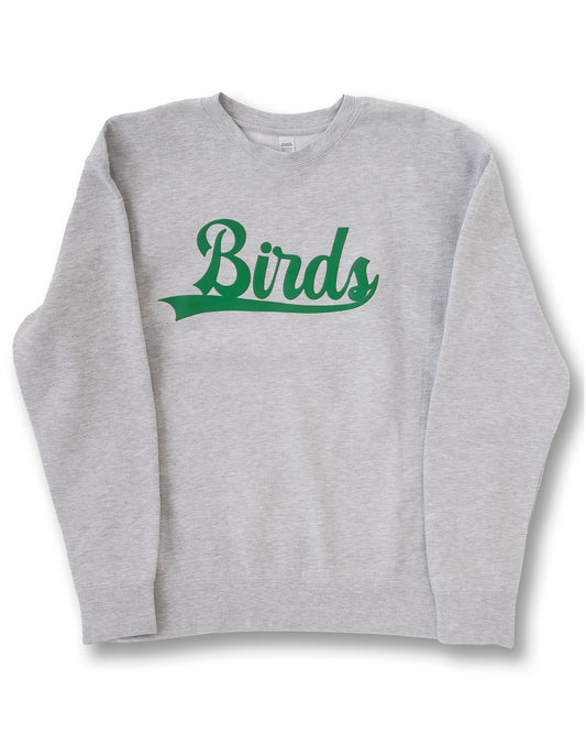 BIRDS HEATHER GREY CREW NECK