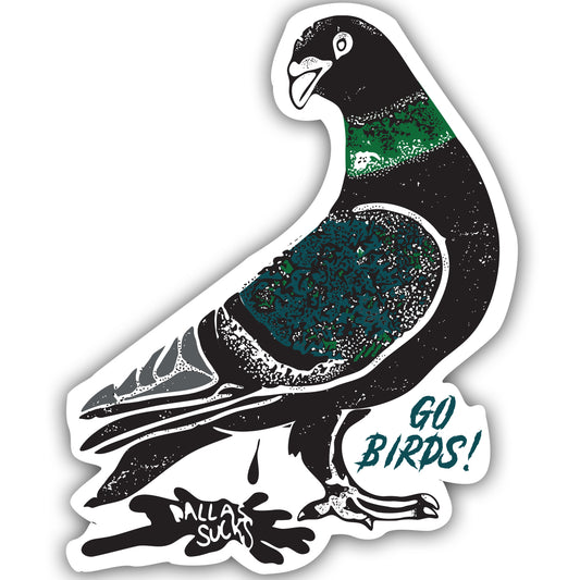 EAGLES PIGEON - DALLAS SUCKS STICKER