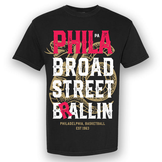 PHILADELPHIA 76ERS - SIXERS BROAD STREET BRALLIN TEE