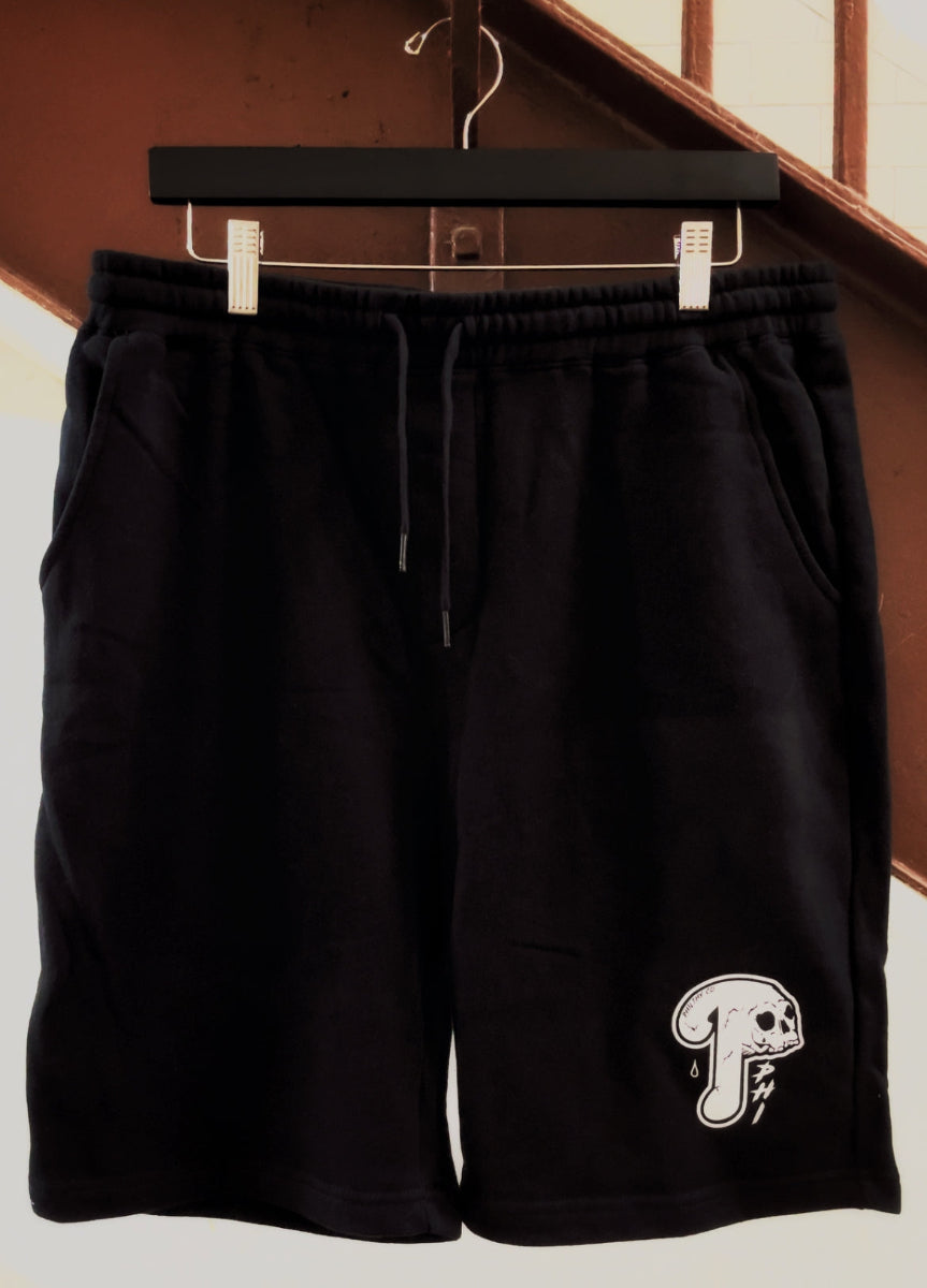 Mens Phillies shorts, cotton with Philadelphia Phillies Skull design, PHL